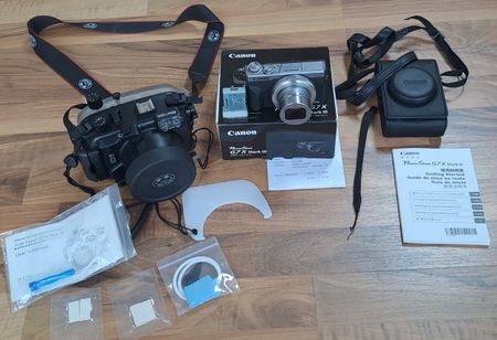 Canon g7x iii mit seafrog unterwassergehäuse 
