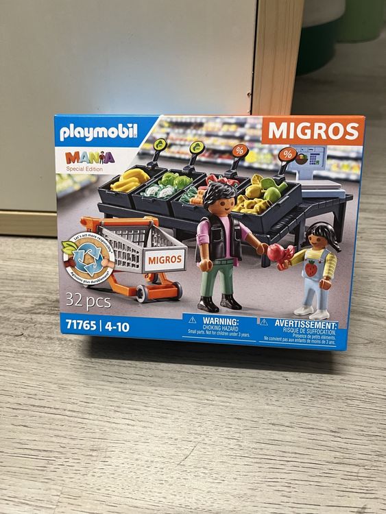 PLAYMOBIL Rayon Fruits Et Légumes – Exclusivité Migros Suisse, 32 Pièces, Neuf