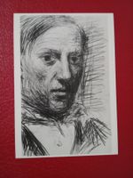 AK Kunst Selbstbildnis Pablo Picasso s/w Karte