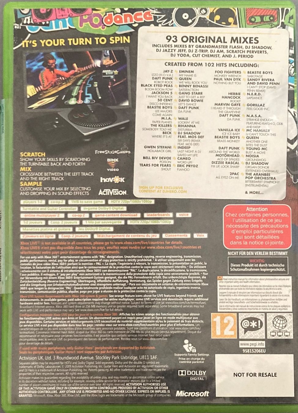 Spiele: DJ HERO – Gebraucht aus Poliez-Pittet von Newtown-Records 1
