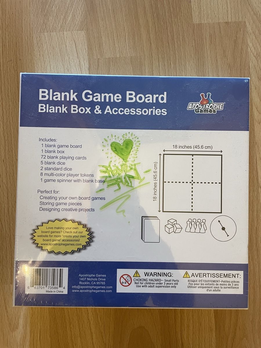Giochi: Brettspiel zum selber designen. – Nuovo e nell'imballaggio originale da Bern venduto da yuri_forster