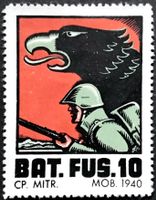Soldatenmarke 2.WK, Mitrailleur Kp Füs Bat 10, Wi Inf 123