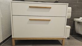 Waschbeckenunterschrank »Eklund« mit 2 Schubladen, weiss