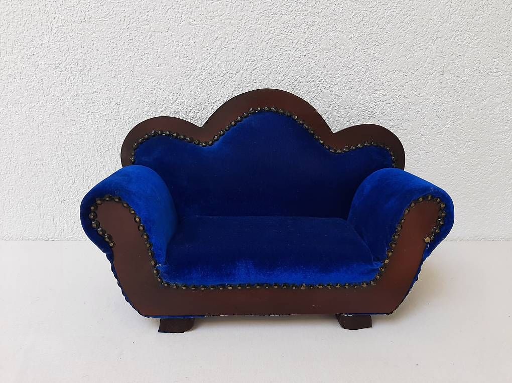 Divani: Puppensofa blau – Usato da Soyhieres venduto da chatons 1