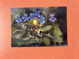 Postkarte Mili Weber Baby Blumen Kunstdruck 
