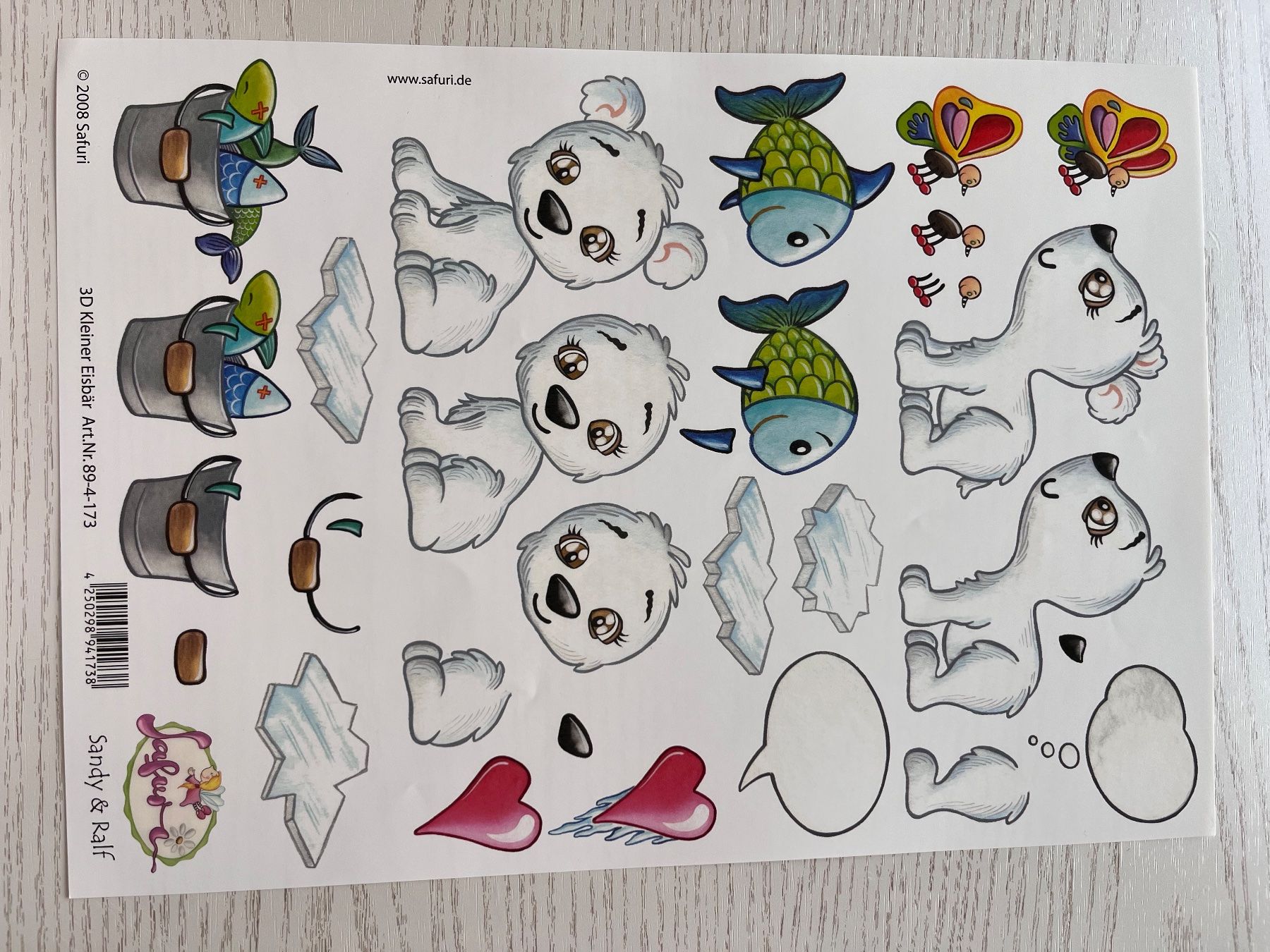 Kit bricolage: 1 Set Kartenbögen mit 9 Kinder Designs – Nuovo e nell'imballaggio originale da Büsserach venduto da bor_s88m 8