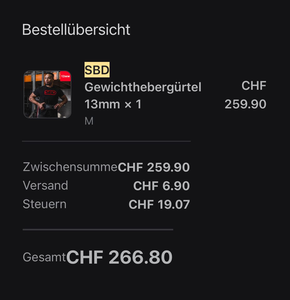 Gürtel: SBD Weightlifting Gurt – Gebraucht aus Burgdorf von eli_k85f 5