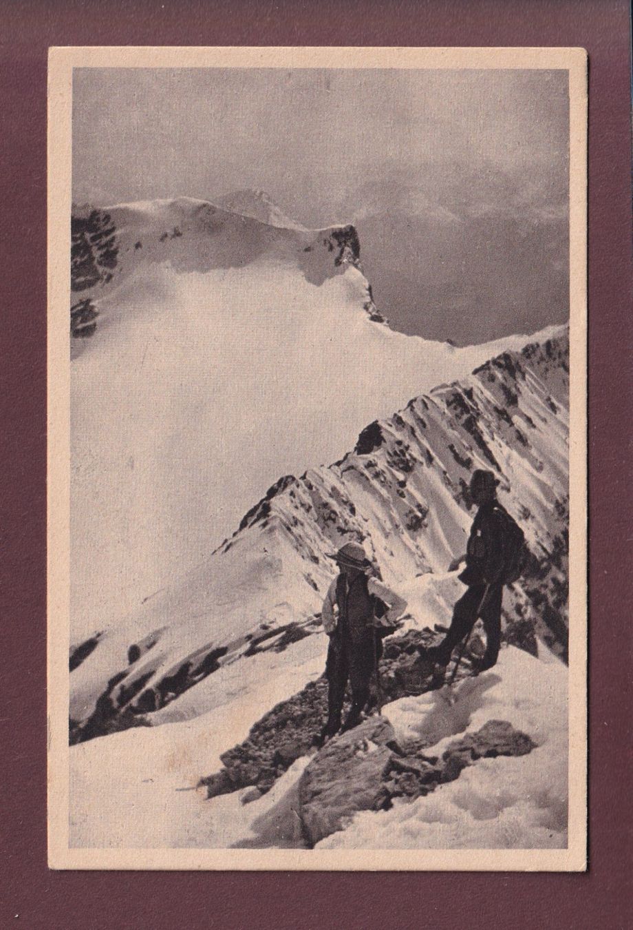 Cartoline postali: Über dem Ferner - ALPINISTEN – Usato da Pully venduto da nicecards