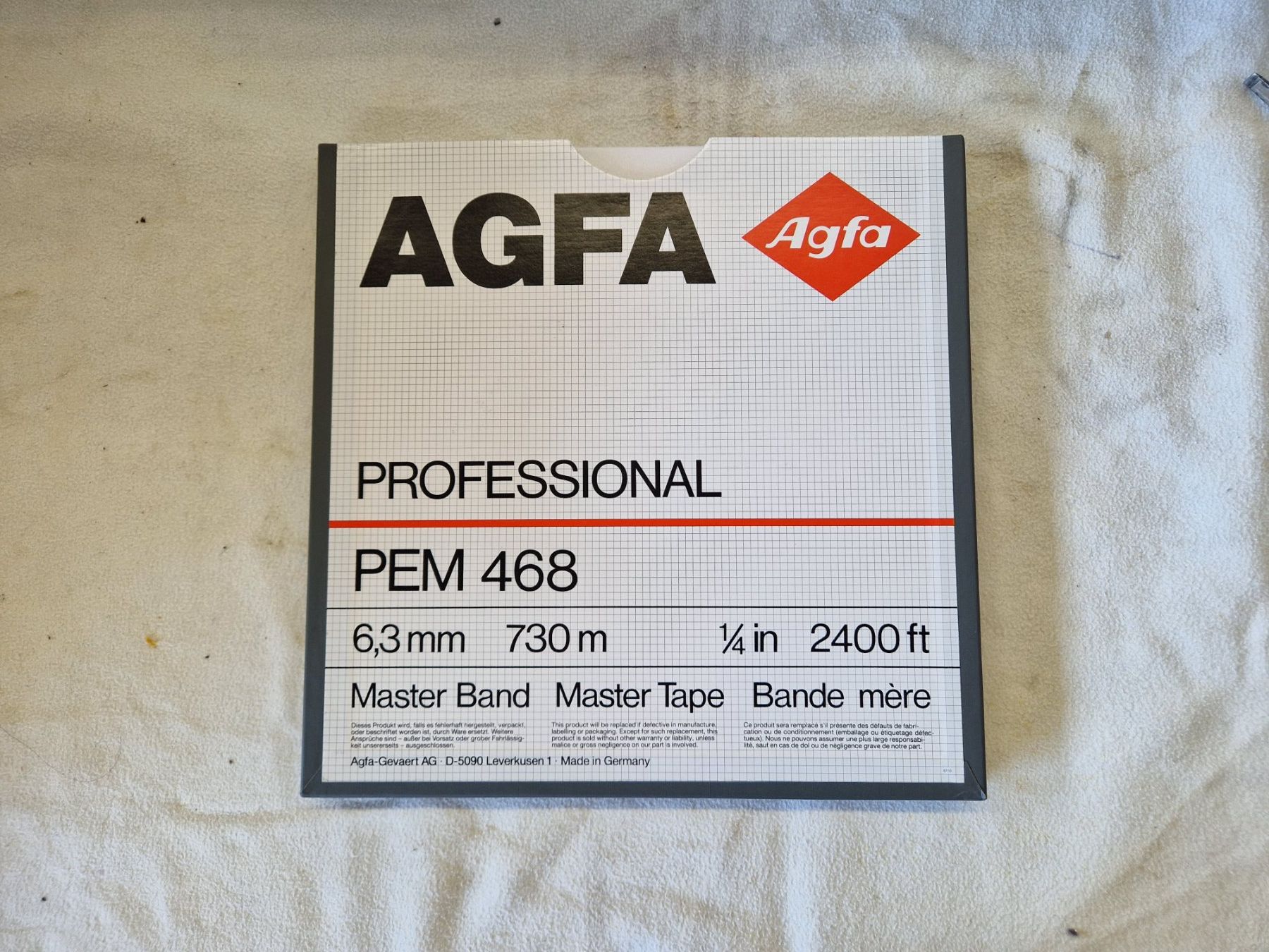 Nastri decorativi: AGFA Professional  PEM  468  6.3mm  730 Meter Masterband – Nuovo (secondo la descrizione) da Wädenswil venduto da tome70 1