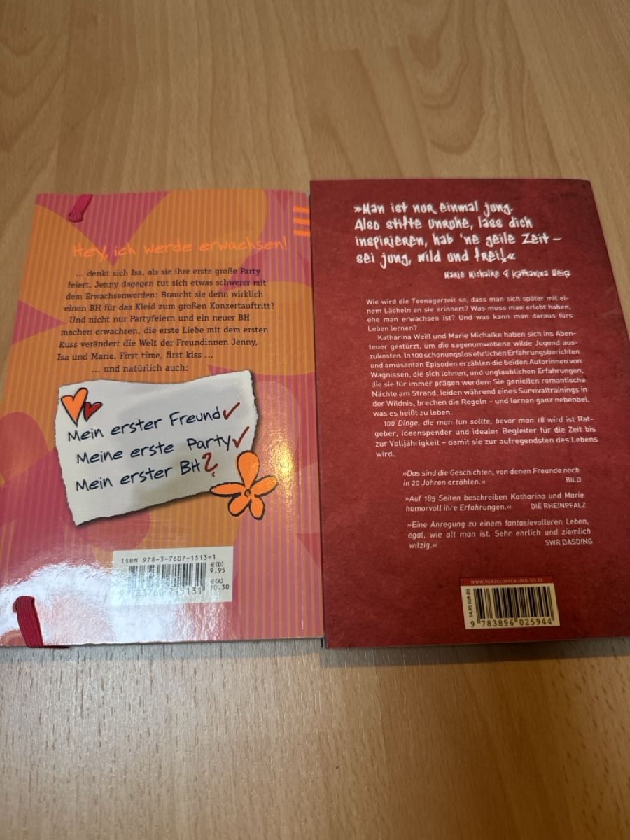 Libri: 2 Jugendbücher: Hey ich werde erwachsen & 100 Dinge – Usato da Heiden venduto da Bettyk11. 1