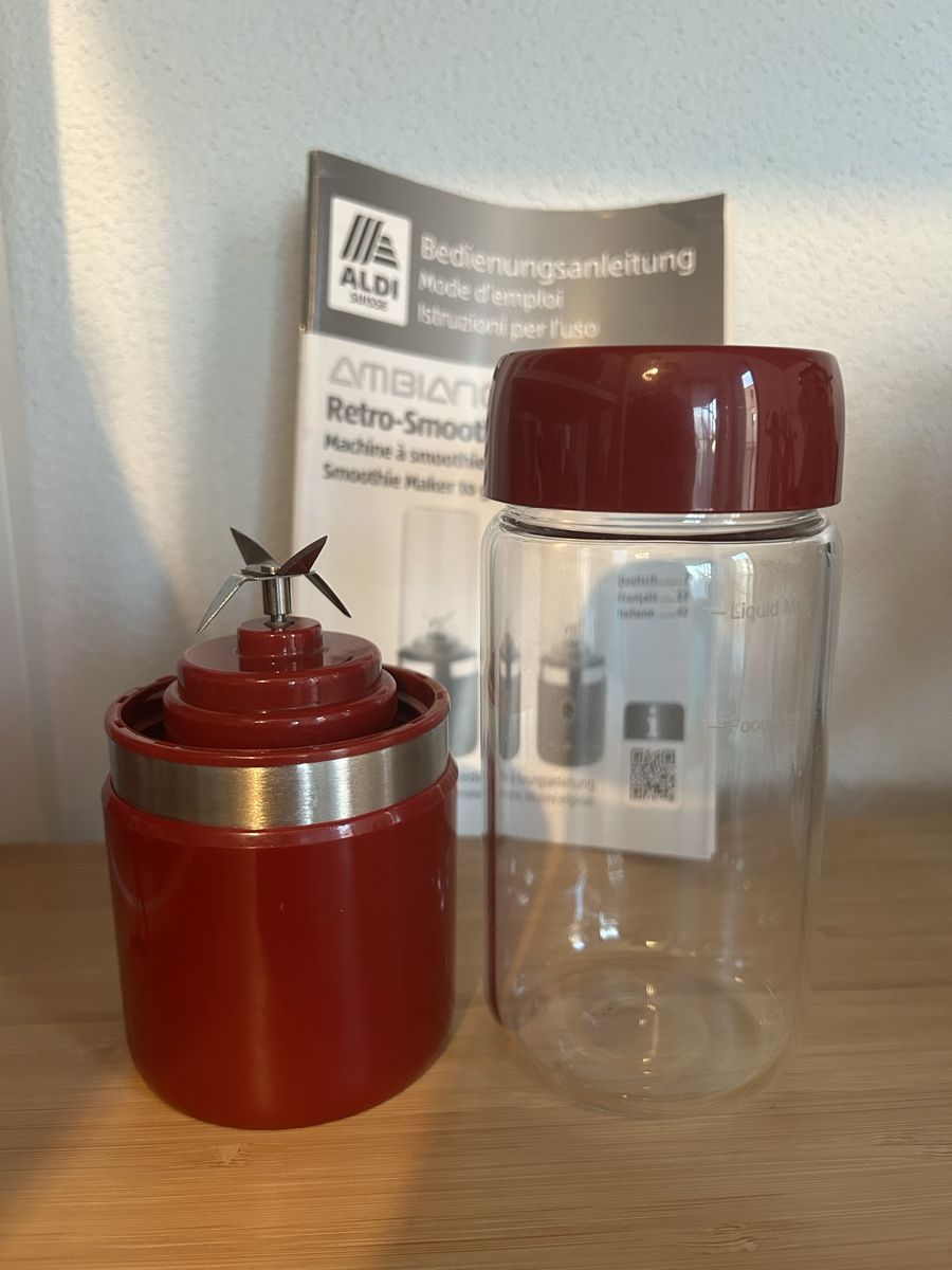 Elettrodomestici da cucina: Retro Smoothie Maker To go Rot, Glasbehälter – Usato da Uster venduto da xBeccax 2