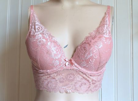 Lascana * Push-up-BH mit schöner Spitze in Altrosa  75 C