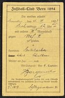 Fussball-Club Bern 1894, Spieleraufgebot 1923