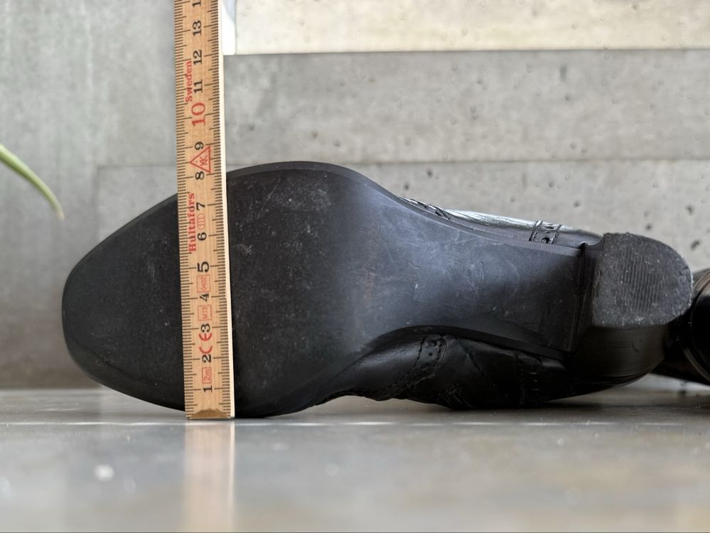 Damenschuhe: Bottes vintage cuir noir 37 Stiefel Stivali Boots US 6 UK 4 – Gebraucht aus Gipf-Oberfrick von SecondHandMisc 8