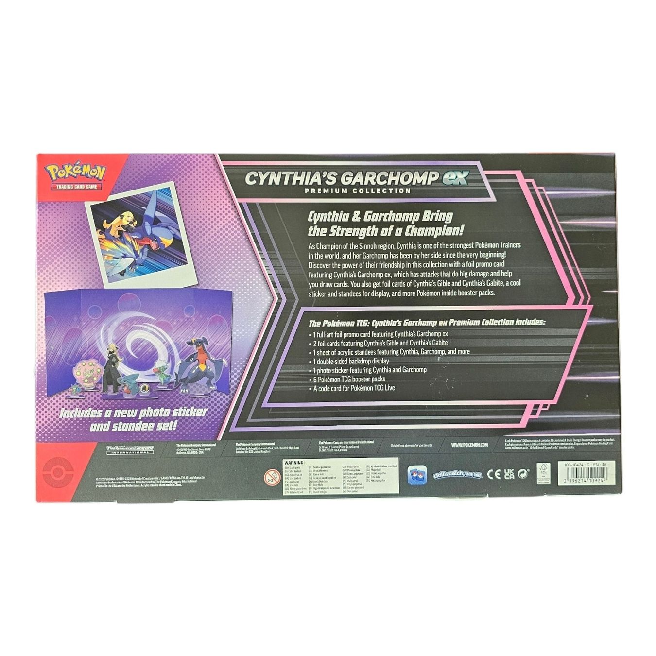 Pokémon Carte collezionabili: Pokemon TCG Cynthia's Garchomp EX Premium Collection – Nuovo e nell'imballaggio originale da Langenthal venduto da SecondChanceShop 1