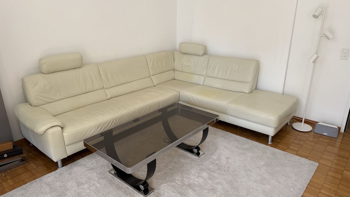 Divani: Retro Ecksofa Leder weiss – Usato da Zürich venduto da mar_bv8n 1