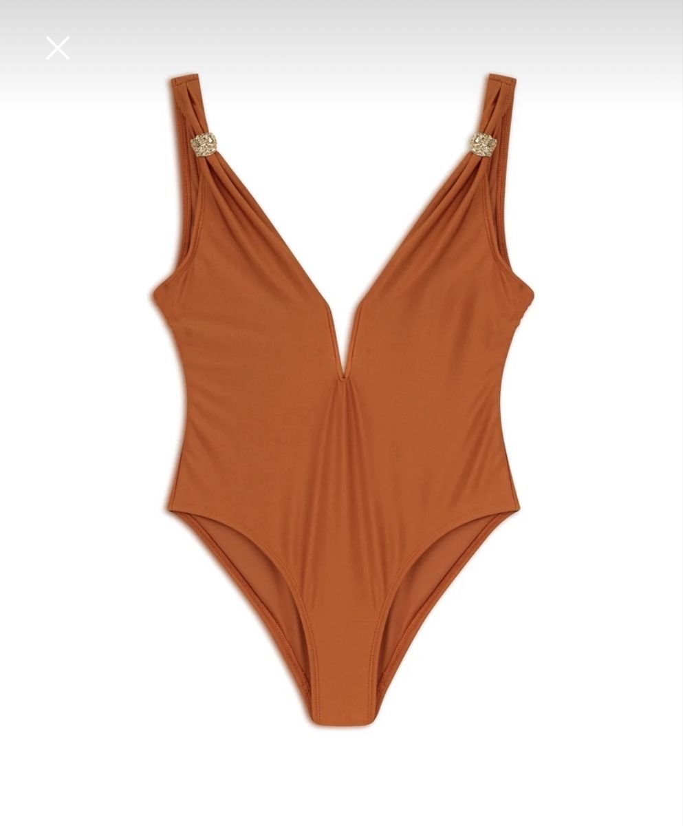 Costumi da bagno & Bikini: Orangefarbener Badeanzug – Usato da Döttingen venduto da SenKirman 1