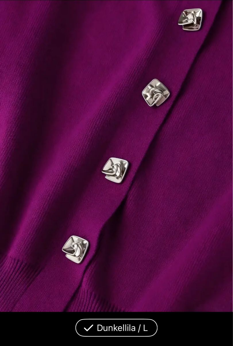 Maglioni & Felpe: Dunkellila Strickjacke, Gr. L – Nuovo (secondo la descrizione) da Sursee venduto da Alyel 2