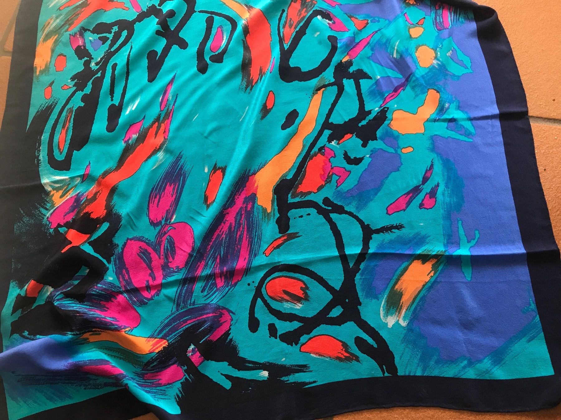 Foulard & Sciarpe: Seiden-Tuch Barbara Kracht – Usato da Wettingen venduto da Andres54