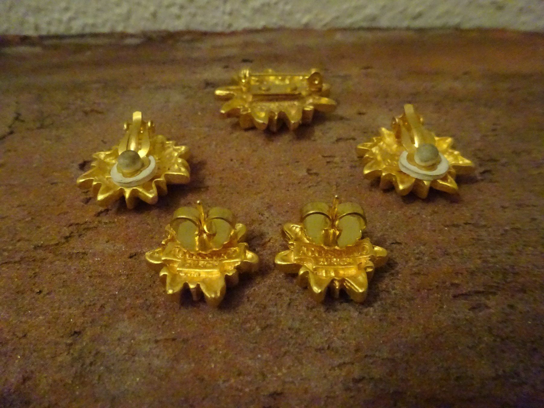 Orecchini pendenti & Orecchini a lobo: Edelweiss-Set / Trachtenschmuck – Usato da Esslingen venduto da FetteSchnecke 2