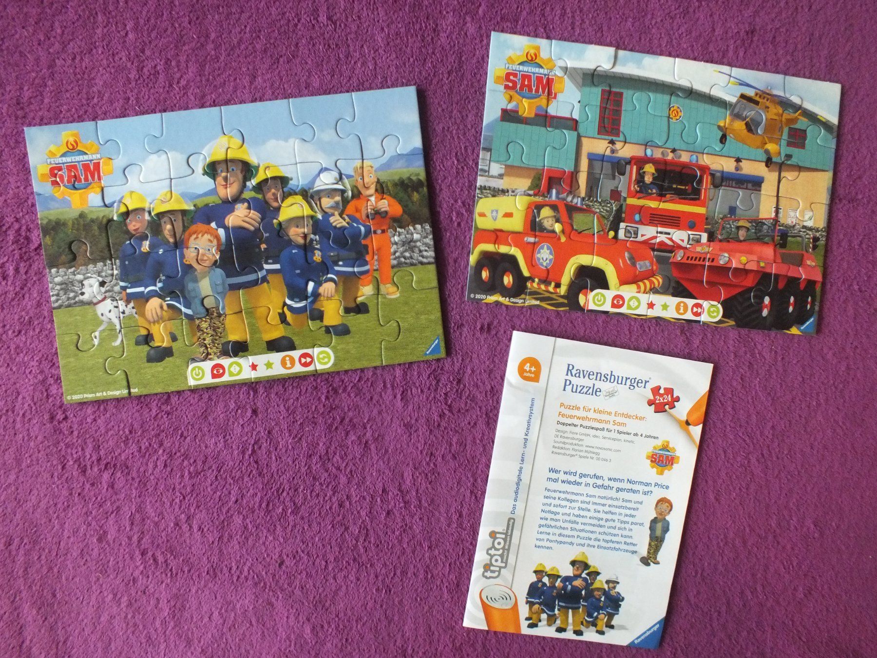 Tiptoi Puzzle: tiptoi Puzzle - Feuermann Sam (2x24) – Usato da Müllheim Dorf venduto da Seeeule01 1