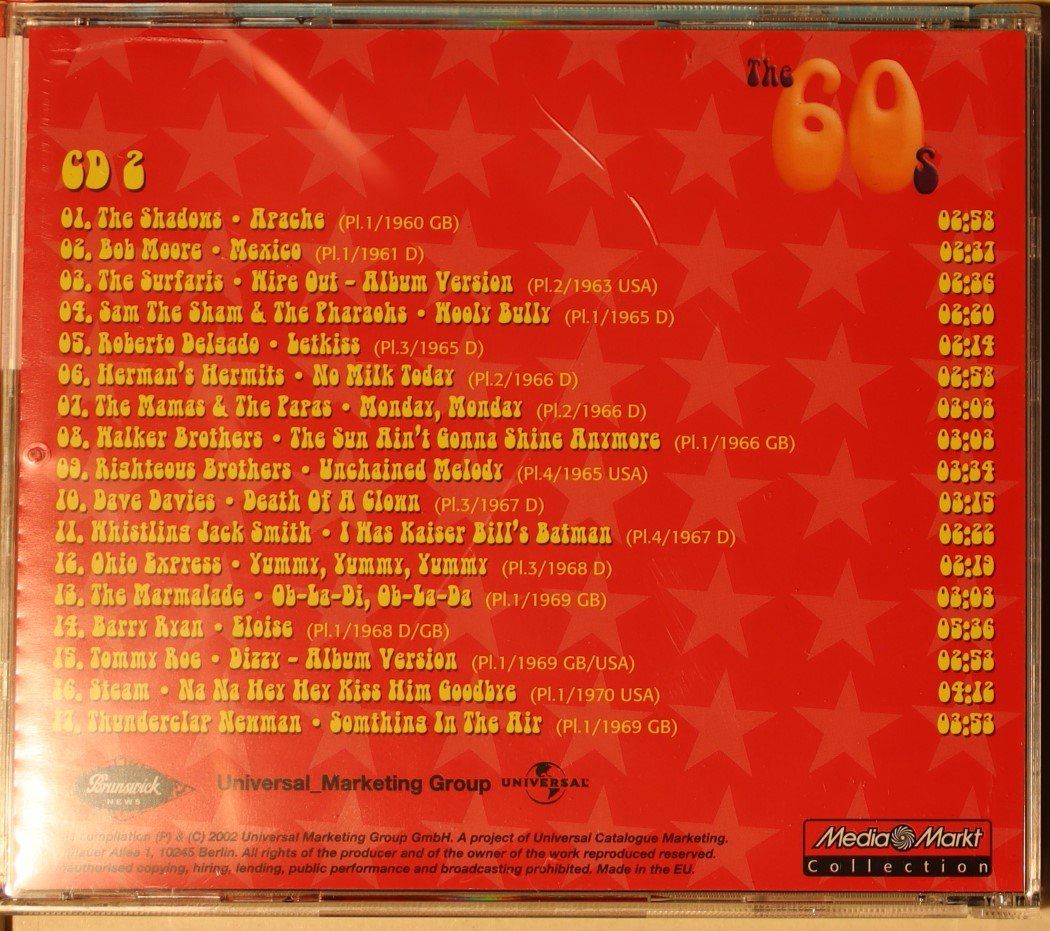 CD: The 60s – CD 2 – Usato da Luzern venduto da CONTENTI 4