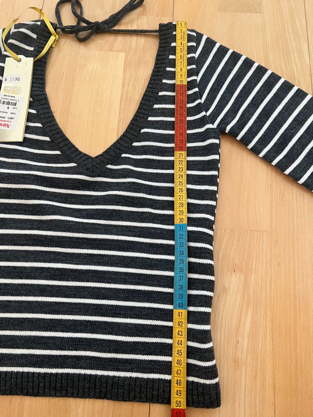 Maglioni & Felpe: NEXOS Strickpullover, 50% Wolle, Gr. S, Grau/Weiss, NEU – Nuovo e nell'imballaggio originale da Worb venduto da farben20zauber 4