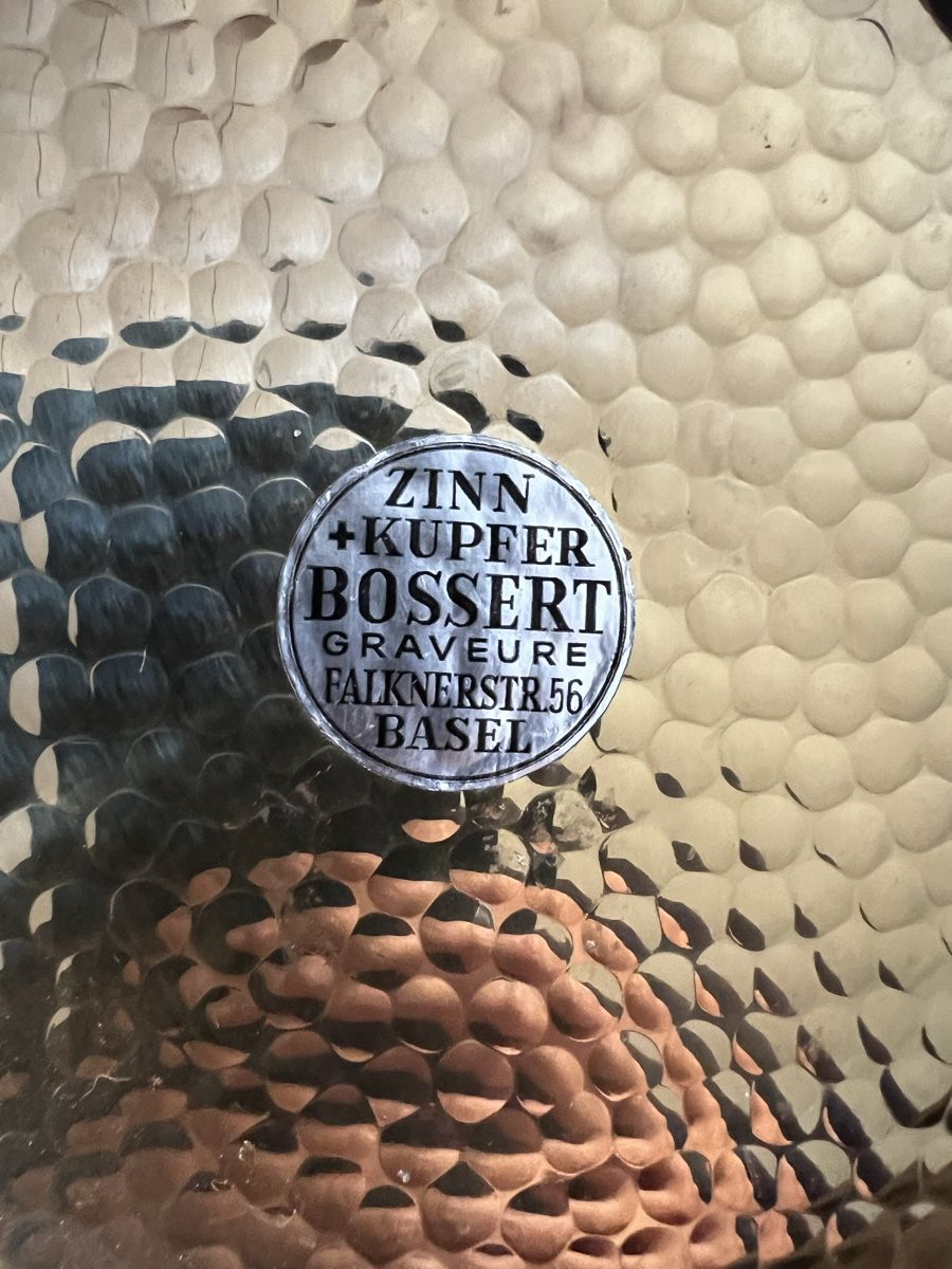 Strumenti musicali: Antiker Schweizer Tischgong Bossert Graveure Basel – Usato da Zürich venduto da Zurich_TimeCapsule 3