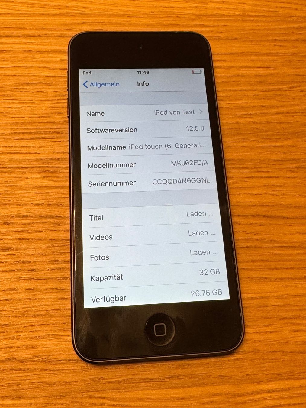 Apple Lecteur media portable: iPod Touch 6th gen – D'occasion à Zollikofen par lagavulin03 2
