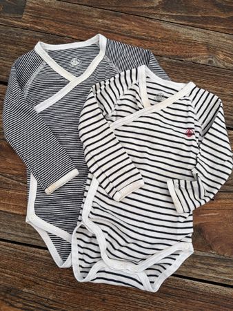 2x Petit Bateau Wickelbody ca. Grösse 62/68 100% Baumwolle