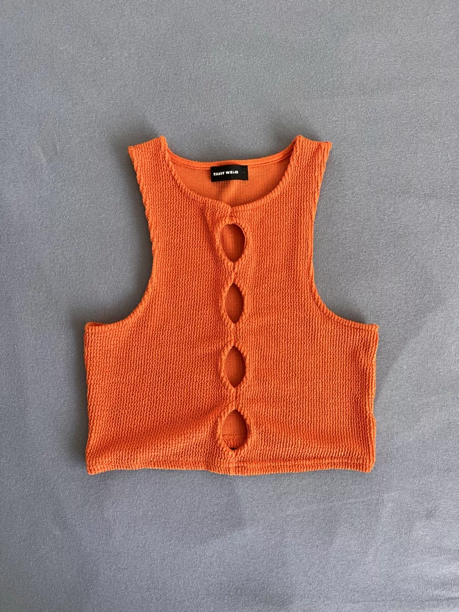 Tally Weijl Top: Haut orange – Nuovo (secondo la descrizione) da Genève venduto da giulia_almnn