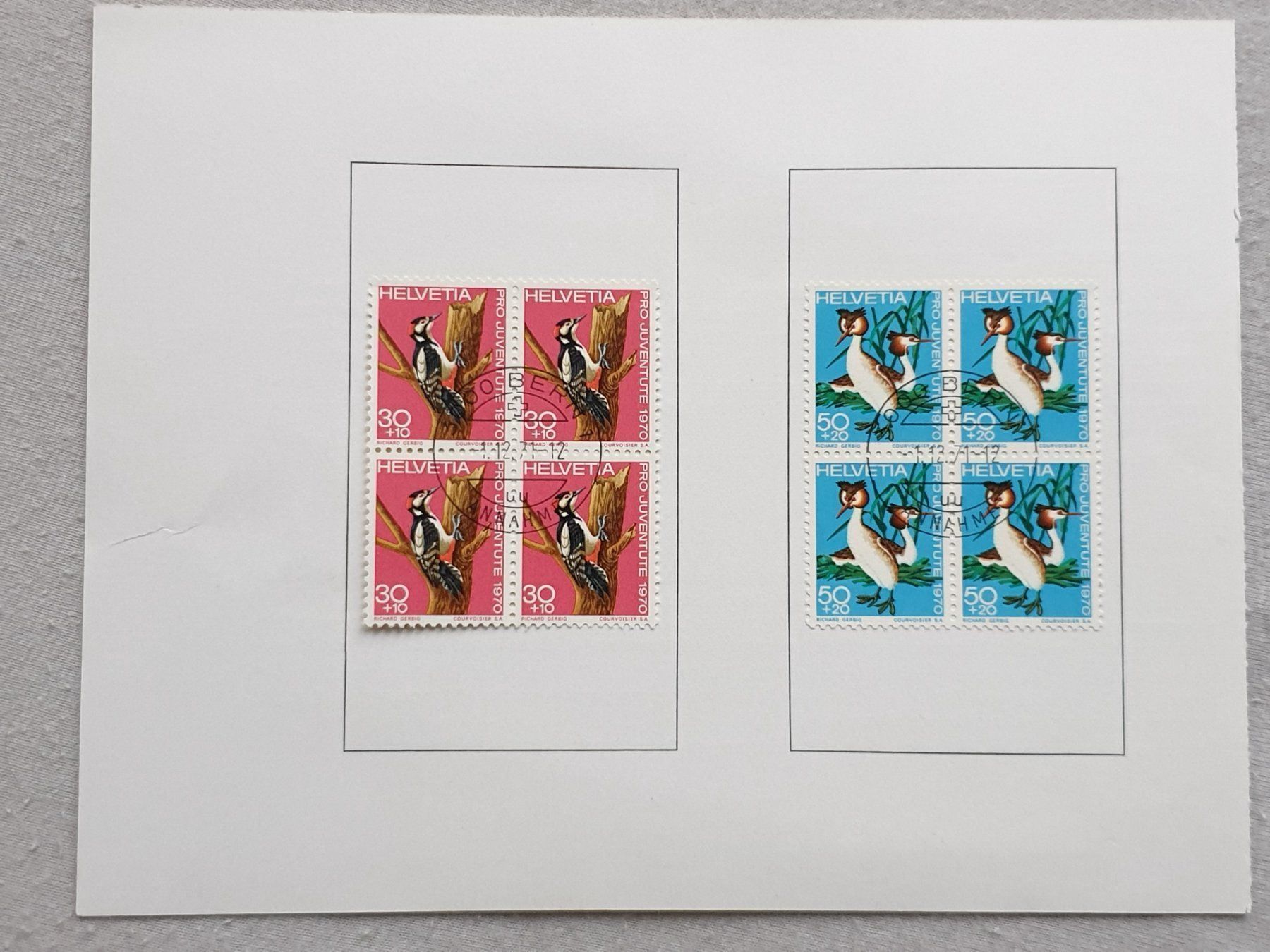 Alle Briefmarken: (295) Pro Juventute 1970 4er Blöcke – Gebraucht aus Schwarzhäusern von Inot3 4