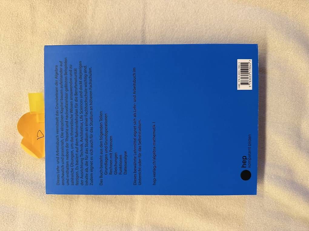 Livres: Lehrmittel Algebra Hep – D'occasion à St. Antönien par Schlomiflohmi 1