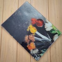 Glas-Schneidebrett mit Gewürz-Motiv, ca. 30x40cm