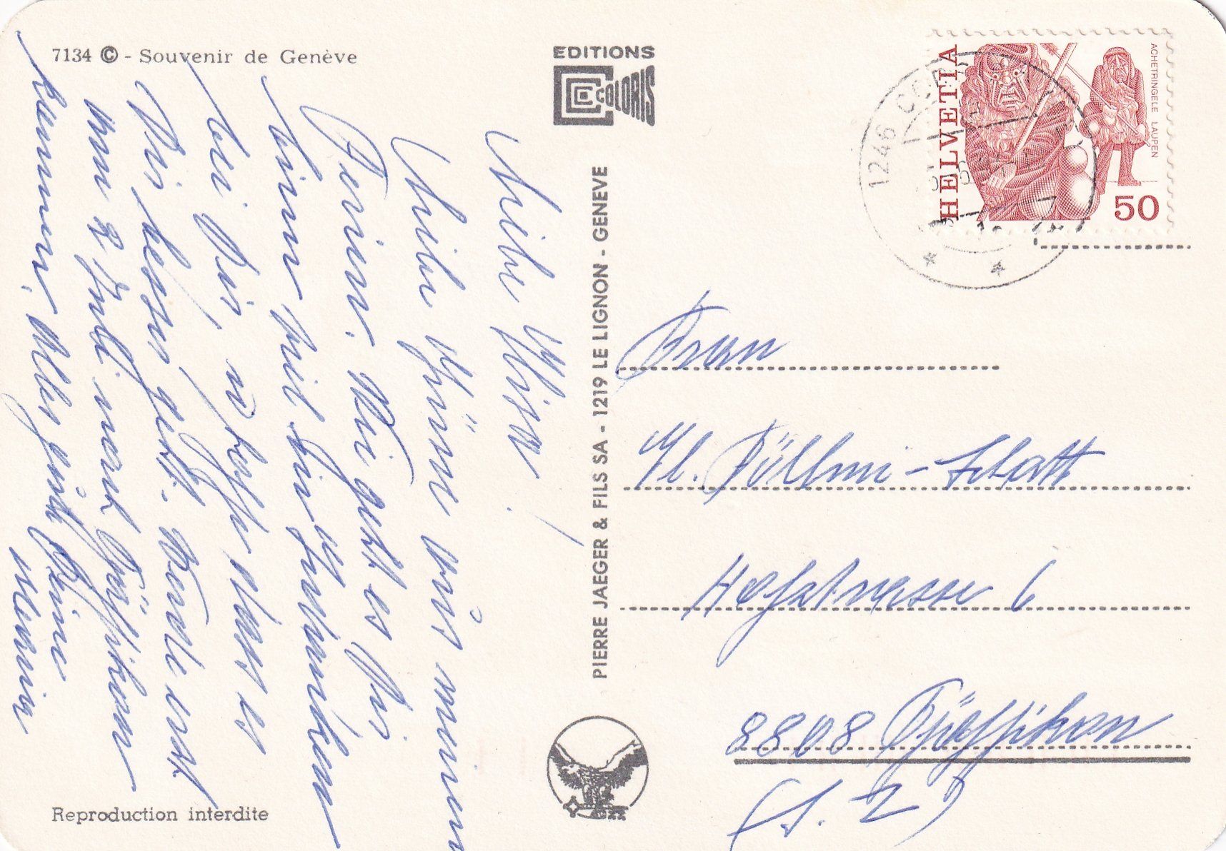 Cartoline postali: Genève (Diverse Ansichten) /ay – Usato da Hombrechtikon venduto da Rudolf07 1
