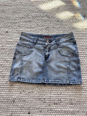 Denim Mini Jeans Rock S M 29