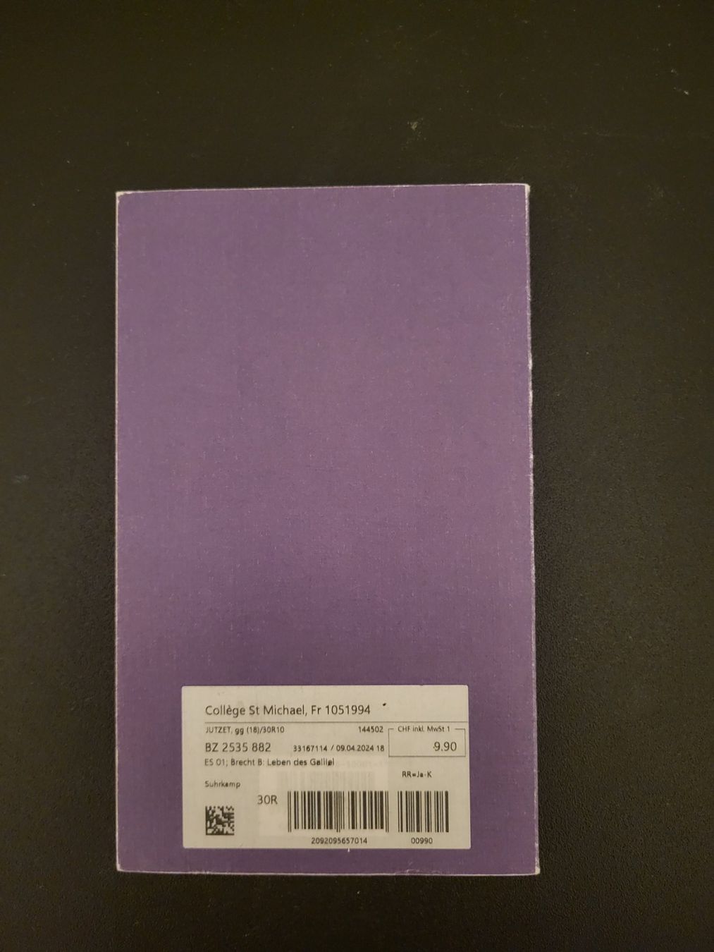Libri: Bertolt Brecht - Leben des Galilei - Edition Suhrkamp – Usato da Gurmels venduto da pop_ljf5 1