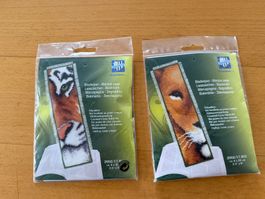 2 Vervaco Lesezeichen Sticksets