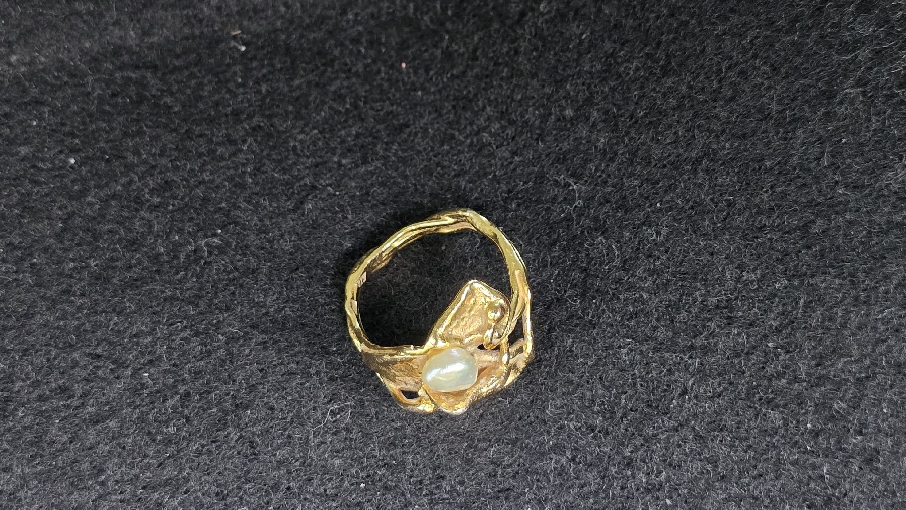 Ringe: Bague or et argent 0.925 vermeil perle – Gebraucht aus Cressier NE von Oldwatch94 4