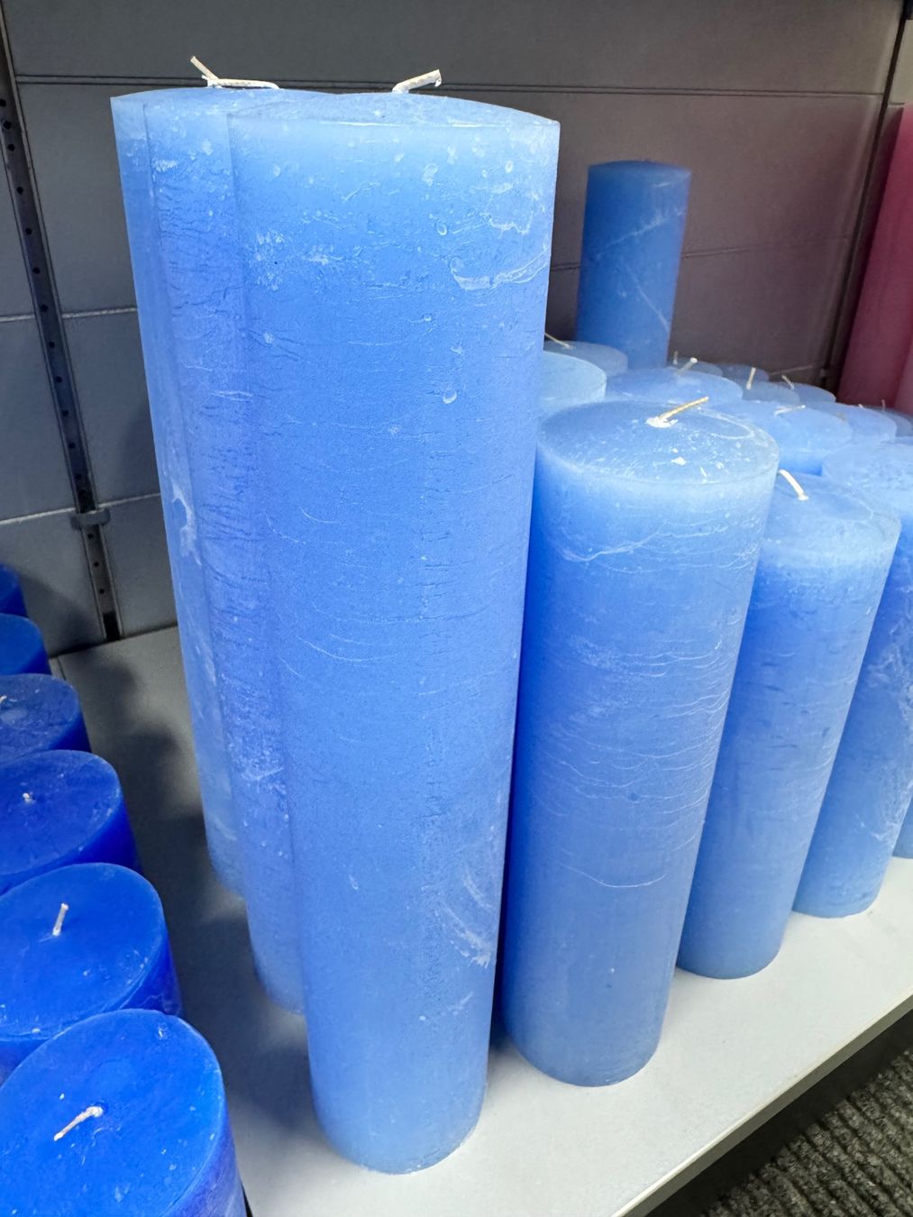 Candele: 048 Posten Raureif Kerzen hellblau aus Liquidation – Nuovo (secondo la descrizione) da Derendingen venduto da Meisterstuecke 1