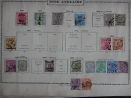 India British Sammlung II auf uralten Vordruckseiten. Siehe