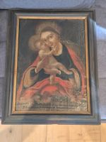 Madonna with child/Kind 17 / 18th Öl auf Leinwand Holz