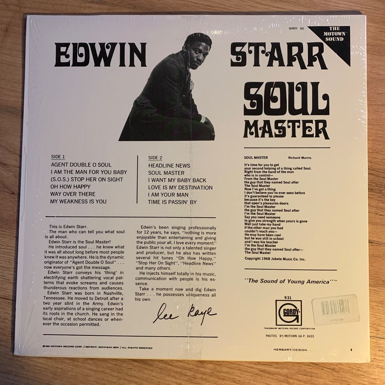 Dischi in vinile: EDWIN STARR - SOUL MASTER...RE US...VG+/EX – Usato da Gals venduto da Diskopatshop 1