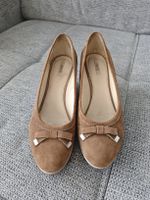 Brown Geox Suede Wedge Flats 39 - Perfect for Spring/Summer!