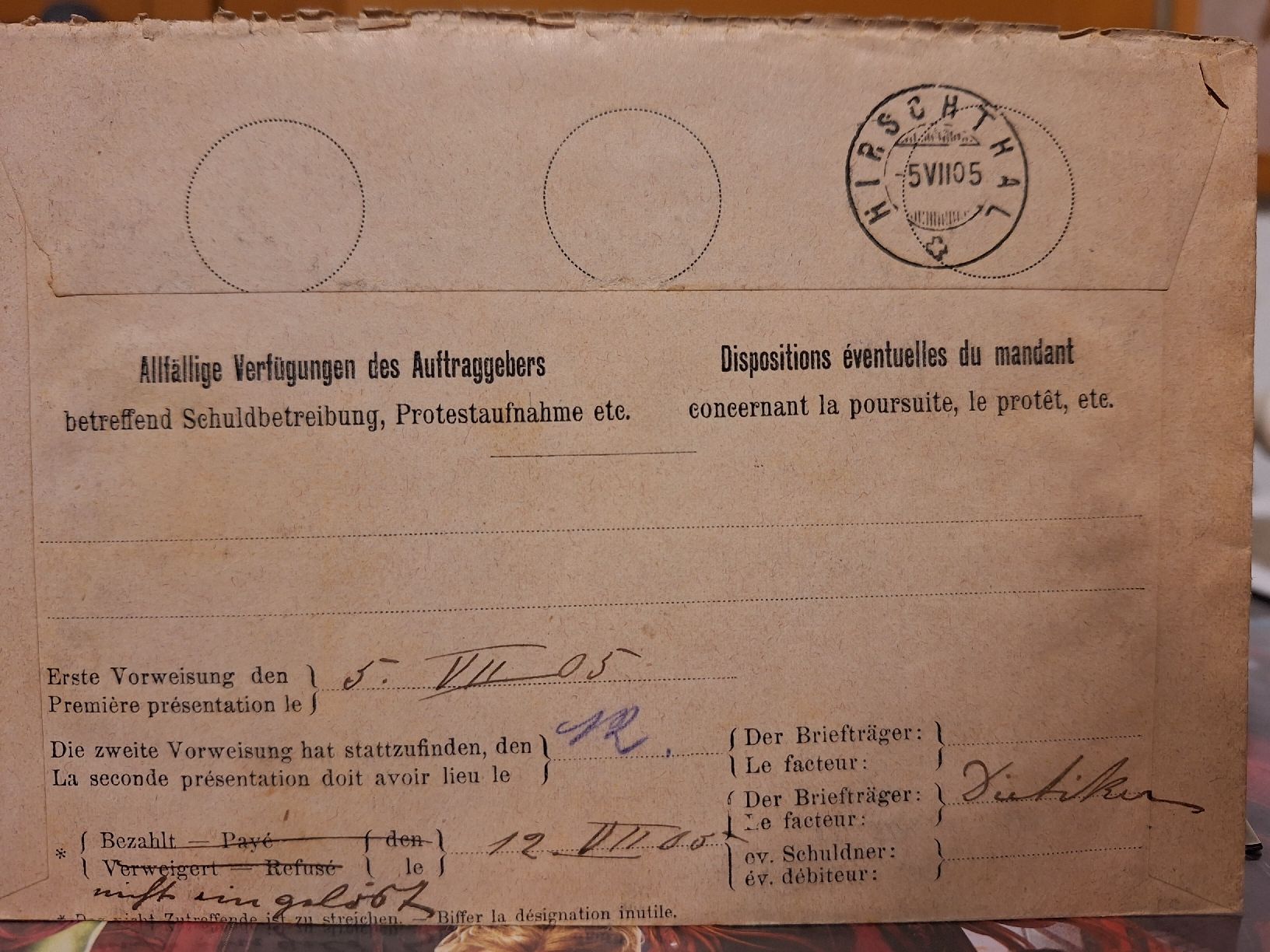 Tutti i francobolli: Stehende Helvetia Internes Einzugsmandant – Usato da Balgach venduto da SIMEON27 1