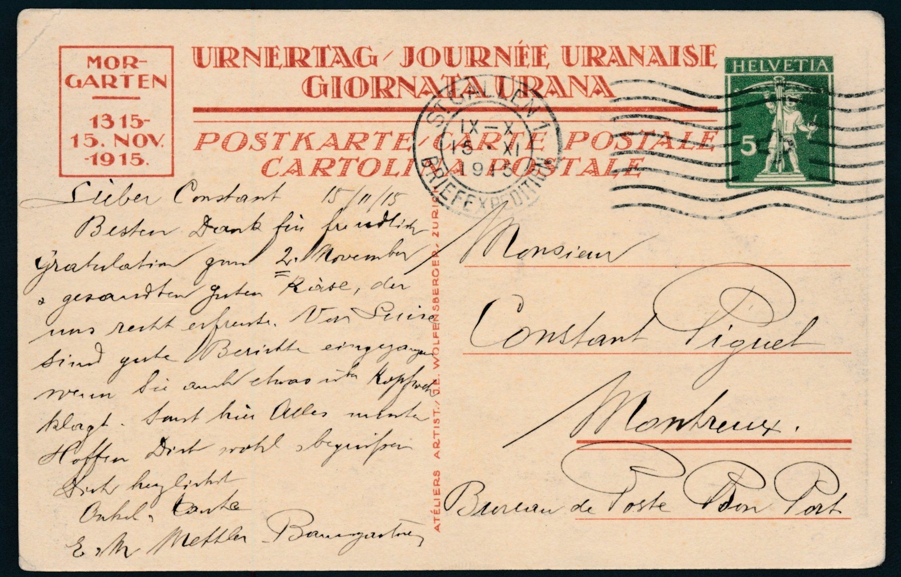 Cartes postales: AK: 600 Jahre Morgarten – D'occasion à Bonau par Profila3 1