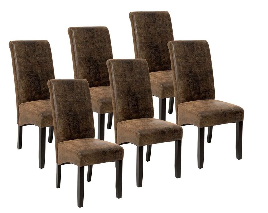 6er Set Esszimmerstühle braun Kaufen auf Ricardo