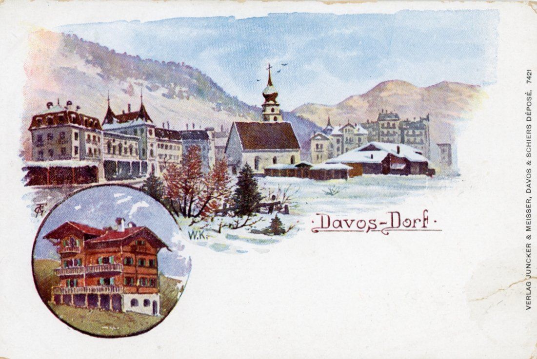 Cartes postales: Davos - Dorf   GR        ca.  1 9 0 0 – D'occasion à Brig par Valcards54