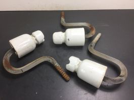 Gebrauchte weisse grosse Elektro Isalatoren