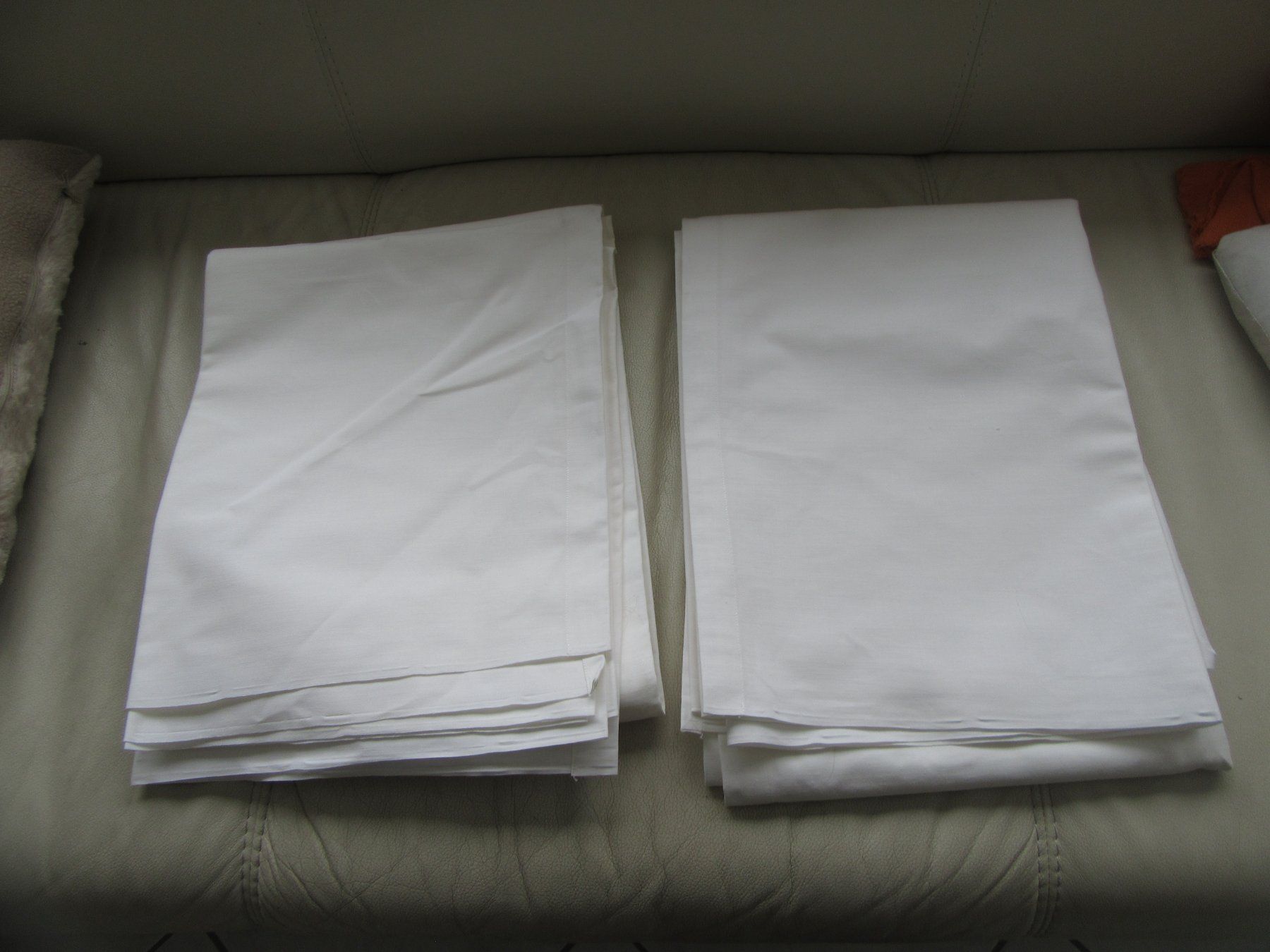 Biancheria da letto: 2x Unterleintuch, Halbleinen 2.40m x 1.70 m – Nuovo (secondo la descrizione) da Mels venduto da Sandylein